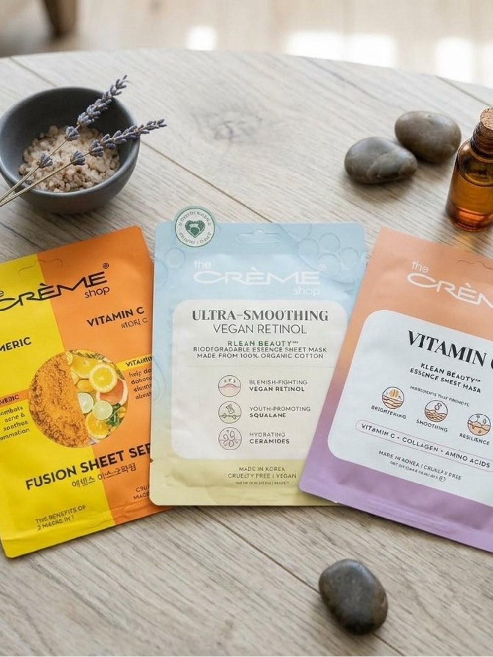 The Crème Shop Variety Set of Face Masks. Set of 3.